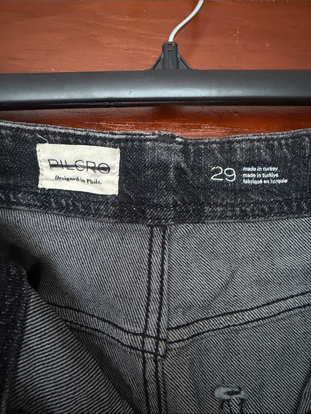 Anthropologie Black Studded Wide-Leg Jeans - Picture 2 of 3